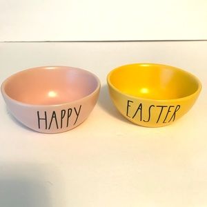 RAE DUNN HAPPY EASTER bowls